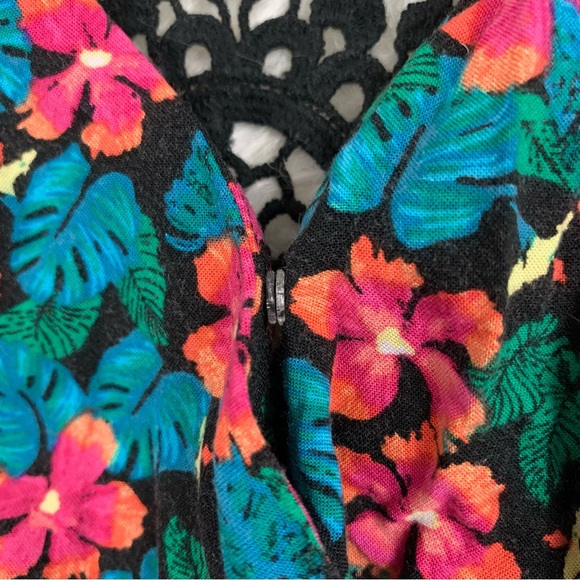 L’Amour Tank Back Lace Floral Romper - Picture 8 of 15